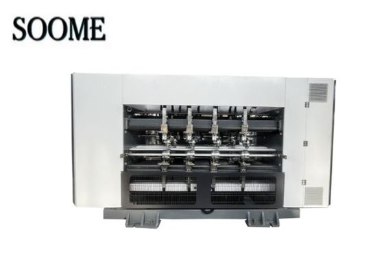 ประเภทเศรษฐกิจ การควบคุมคอมพิวเตอร์ Inline Thin Blade Slitter Scorer Machine สําหรับสายการผลิตกระดาษกระบอก