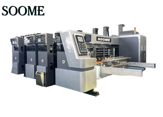 ประหยัด 1 สี corrugated board เครื่องพิมพ์ Flexo เครื่องตัดสล็อต Die Cutter สําหรับการทําพิมพ์กล่องขนาดเล็ก