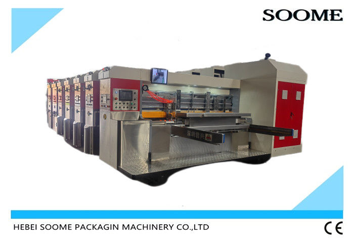 การควบคุมคอมพิวเตอร์ เครื่องพิมพ์แบบคลื่น Flexoprinter slotter เครื่องตัดเจาะสําหรับการพิมพ์ปริมาณสูง