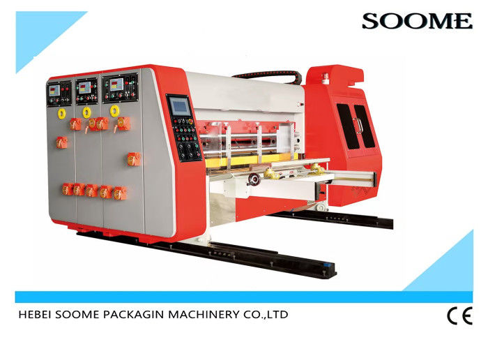 2-12 มิลลิเมตร กระดาษทับทิมทับทับทิม Flexo Printer Slotter Die Cutter อุตสาหกรรมที่ใช้